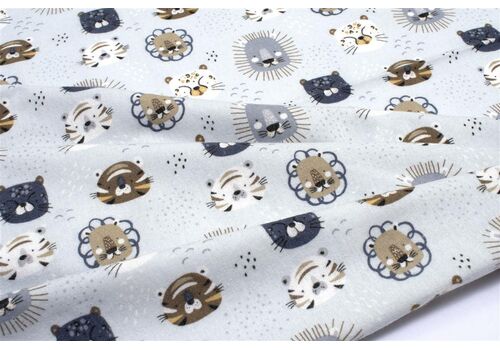 ΠΑΝΑ ΦΑΝΕΛΑ BEBE BIG CATS 28 80X80 SKY BLUE