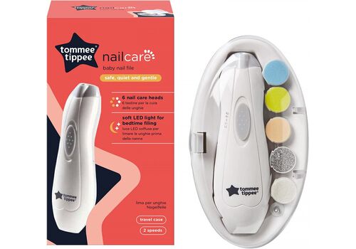 Tommee Tippee Ηλεκτρική λίμα νυχιών με 6 κεφαλές Tommee Tippee Ηλεκτρική λίμα νυχιών με 6 κεφαλές