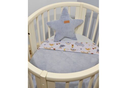 MINKY ΚΟΥΒΕΡΤΑ DES.411 ΑΓΚΑΛΙΑΣ ΔΙΠΛΗΣ ΟΨΗΣ 75X95 OLIVER BABY