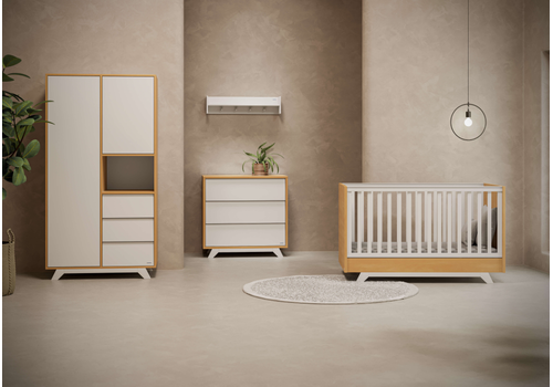 Casababy Berlin βρεφικό σετ δωματίου κρεβάτι και σιφονιέρα