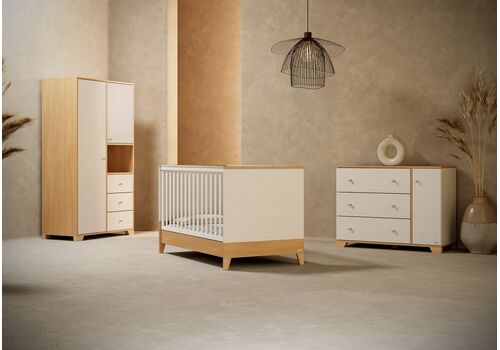 Casababy Juno  βρεφικό σετ δωματίου κρεβάτι και σιφονιέρα