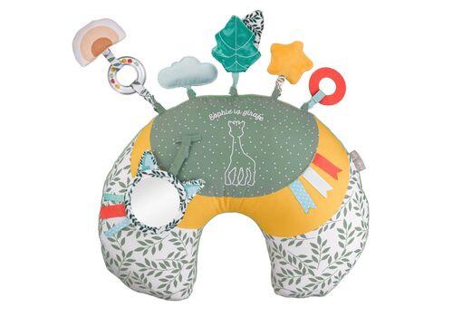 Σόφι καμηλοπάρδαλη: Μαξιλάρι δραστηριοτήτων ή ανάπαυσης 2 όψεων Σόφι καμηλοπάρδαλη: Μαξιλάρι δραστηριοτήτων ή ανάπαυσης 2 όψεων