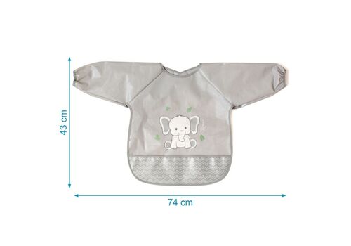 Αδιάβροχη Σαλιάρα-Ποδιά με Μανίκια Little Elephant