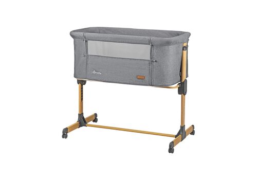Bedside crib Amaris Light Grey
