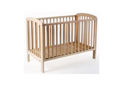 Κούνια Troll Nursery Basic Lux Natural με κάγκελο που κατεβαίνει