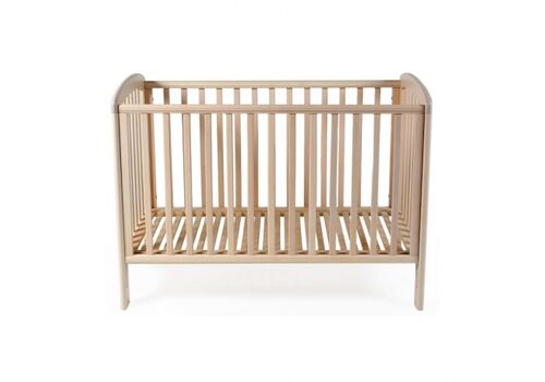 Κούνια Troll Nursery Basic Lux Natural με κάγκελο που κατεβαίνει