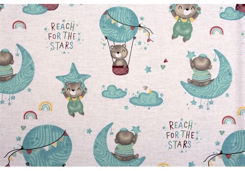 ΠΑΝΑ ΧΑΣΕΣ BEBE REACH THE STARS 192 80X80 GREEN COTTON 100%
