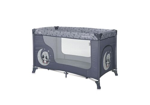 Παιδικό παρκοκρέβατο MOONLIGHT 1 επίπεδο Cool Grey PANDAS LORELLI