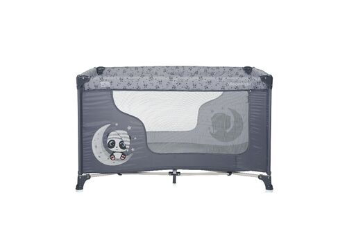 Παιδικό παρκοκρέβατο MOONLIGHT 1 επίπεδο Cool Grey PANDAS LORELLI