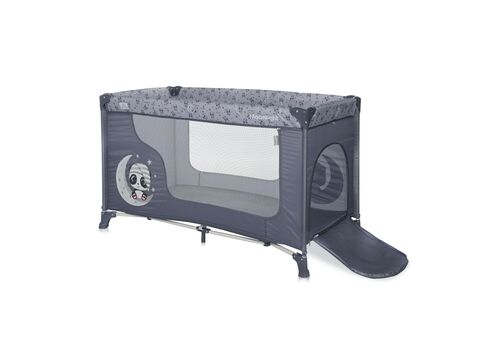 Παιδικό παρκοκρέβατο MOONLIGHT 1 επίπεδο Cool Grey PANDAS LORELLI