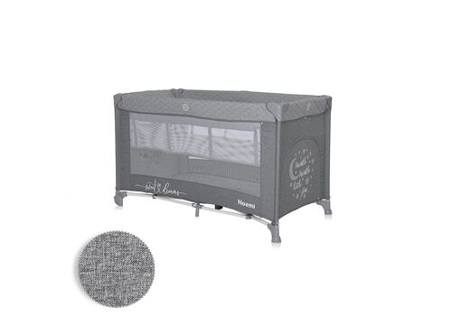 Παιδικό παρκοκρέβατο NOEMI 2 επίπεδα Cool Grey Star Lorelli
