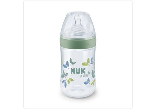 NUK Nature Sense Μπιμπερό πλαστικό 260ml Temperature Control σχ green