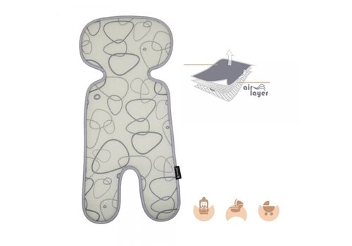 Κάλυμμα Αντιιδρωτικό καθίσματος αυτοκινήτου 0+ Stone 80-201 Bebe Stars