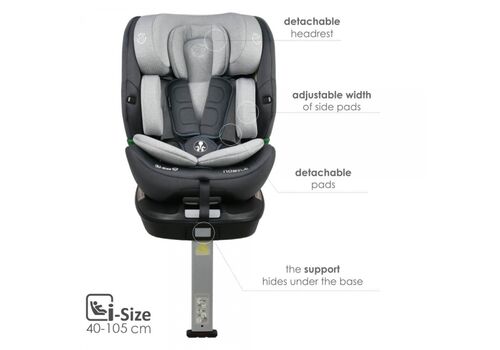 Κάθισμα Αυτοκινήτου Nobile i-Size 360° Ice Grey 924-188