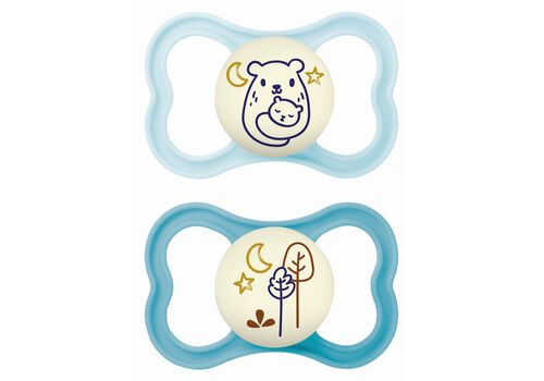 Πιπίλα Mam Air Night Σιλικόνης 6-16m blue