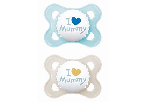 Πιπίλα Ι Love Mummy & Daddy Σιλικόνης 2-6 μηνών