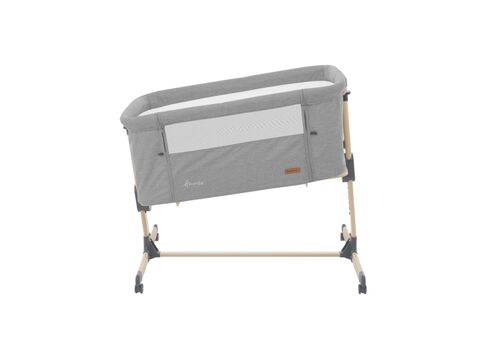Bedside crib Amaris Light Grey
