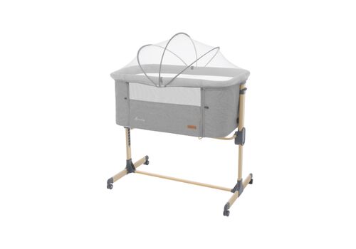 Bedside crib Amaris Light Grey
