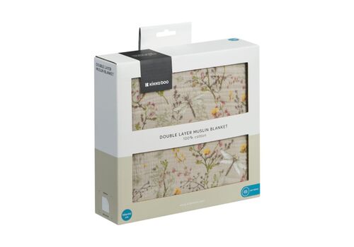 Κουβερτάκι Μουσελίνας 100x100 cm Secret Garden Beige