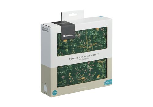 Κουβερτάκι Μουσελίνας 100x100 cm Secret Garden Green