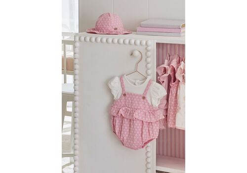 Mayoral Φορμάκι σχέδιο σαλοπέτα με καπέλο Better Cotton 1602-091