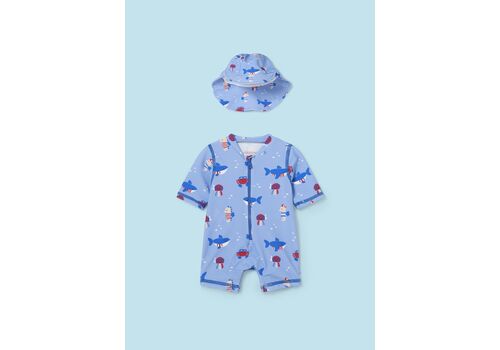 Mayoral Σετ 2 τεμαχίων μαγιο και καπέλο με  UPF 40