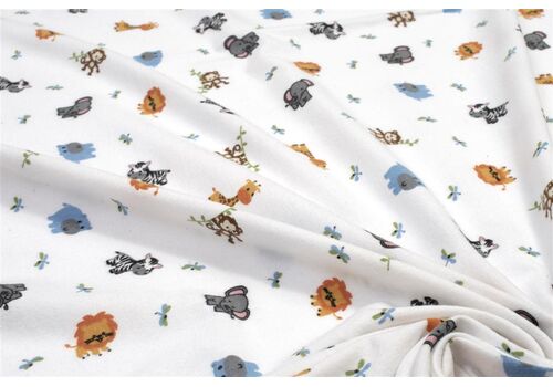 Σεντόνια Κούνιας Φανελένια  Zoo 29   3τμχ Dimcol