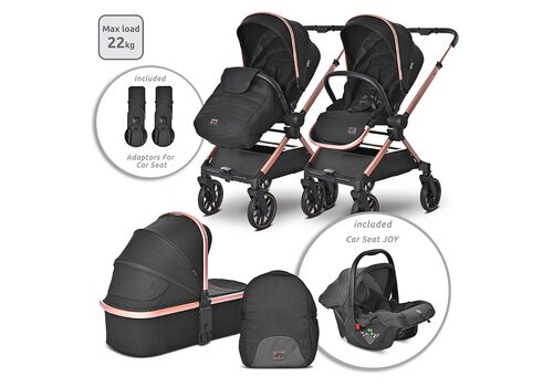 Πολυκαρότσι Lorelli  REYA  3 in 1 Black