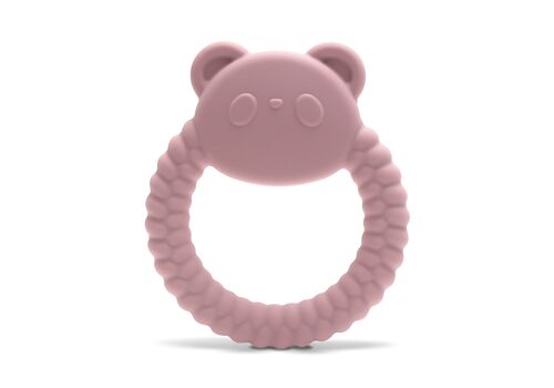 Μασητικο Σιλικονης Panda Deep Pink