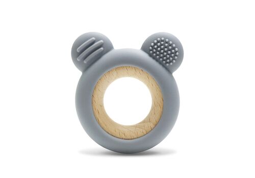 Lorelli Μασητικο Σιλικονης με Οξια ΑΡΚΟΥΔΑΚΙ Grey