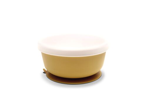 Lorelli Μπολ Σιλικόνης με Βεντούζα Yellow