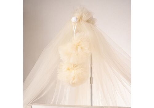 Κουνουπιέρα Κούνιας όλη τούλι Μπεζ με βάση ABO