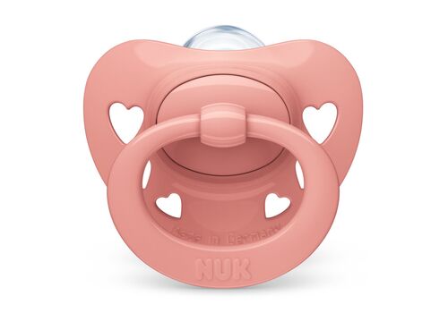 NUK Signature Πιπίλα Σιλικόνης 0-6 σχ. pink