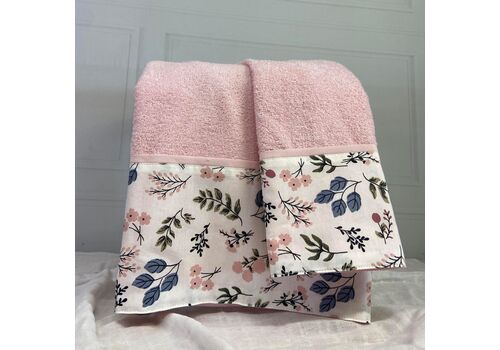 Σετ βρεφικές πετσέτες 2τμχ Flowers & Butterflies ABΟ
