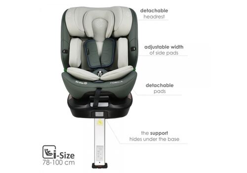 Bebe Stars Κάθισμα Αυτοκινήτου Nobile i-Size 360° Olive 924-176