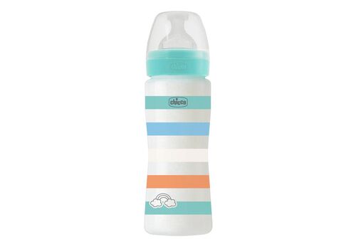 Chicco Μπιμπερό Πλαστικό BOY Well Being 330ML 4Μ+