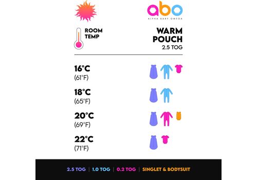 Υπνόσακος Rainbow & Leaves 2,5 tog ABO