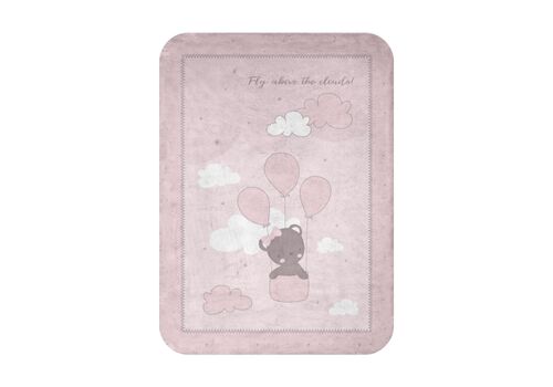 Super Soft βελουτέ Κουβέρτα Kikka boo 110/140 cm Dream Big Pink