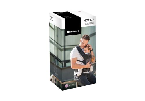 Kikka Boo Κλασικός Μάρσιπος Hoody Fly knit Black