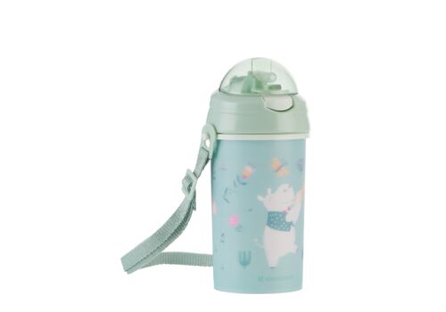 Παγουρι με καλαμάκι Σιλικονης 450ml Music Fest Mint