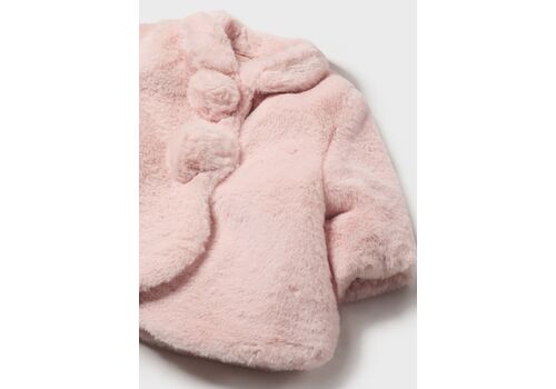 Mayoral Παλτό γουνάκι ροζ Mayoral Παλτό γουνάκι ροζ