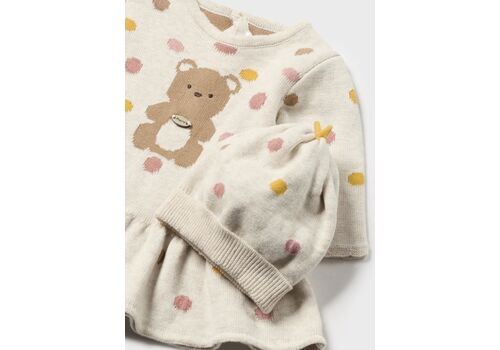 Φόρεμα Φόρεμα με σκούφο πλεκτό 2888-064 Φόρεμα Φόρεμα με σκούφο πλεκτό 2888-064