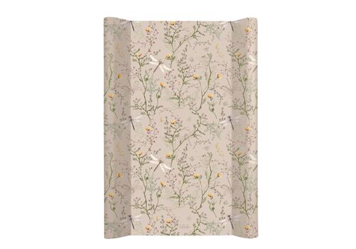 Kikka Boo Μαλακή Αλλαξιέρα Secret Garden Beige με Κάλυμμα από Πλαστικό50x70cm