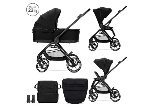 Πολυκαρότσι 2 σε 1 Venice Lorelli Black