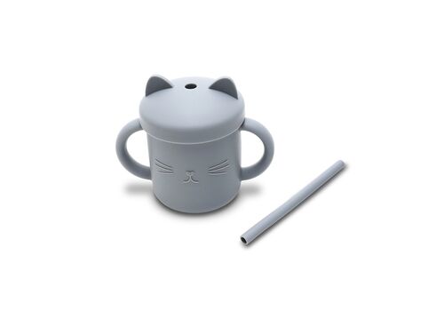 Lorelli – Ποτήρι Σιλικόνης με καλαμάκι grey Lorelli – Ποτήρι Σιλικόνης με καλαμάκι grey