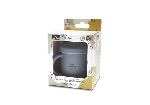 Lorelli – Ποτήρι Σιλικόνης με καλαμάκι grey Lorelli – Ποτήρι Σιλικόνης με καλαμάκι grey