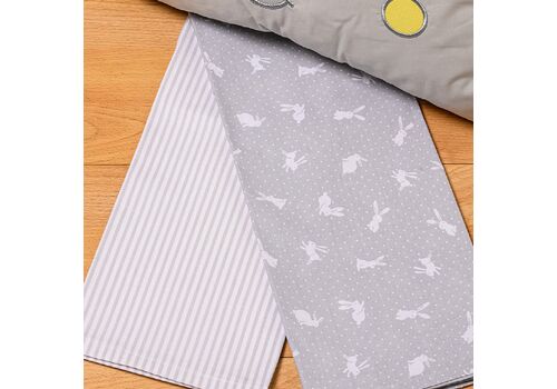 Σεντόνια Λίκνου  2τμχ 70*120 Rabbit Grey ABO