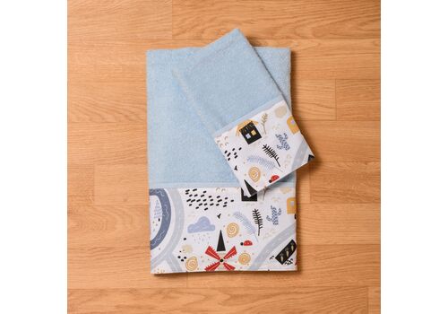 Σετ βρεφικές πετσέτες 2τμχ  ABΟ Boy On Adventure