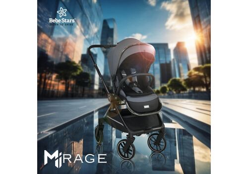 Πολυκαρότσι Mirage 2σε1 Grey 331-188  Bebe Stars
