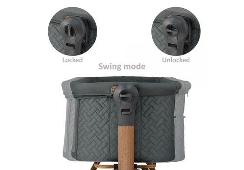 Bebe Stars Λίκνο Style 2 in 1 Smoked Grey 847-186